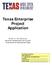 Texas Enterprise Project Application