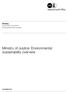 Ministry of Justice: Environmental sustainability overview