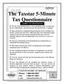 The Taxstar 5-Minute Tax Questionnaire TAXSPOT TAX CENTER EDITION