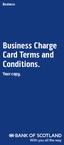Business. Business Charge Card Terms and Conditions. Your copy.