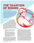 THE TAXATION OF MINING