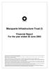 Macquarie Infrastructure Trust (I) Financial Report For the year ended 30 June 2005