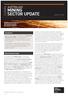 MINING SECTOR UPDATE CORRS AUSTRALIAN  AUGUST Insights and trends for the leading edge of the mining industry.
