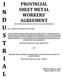 PROVINCIAL SHEET METAL WORKERS AGREEMENT (For Industrial Construction in the Province of Saskatchewan)