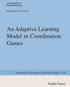 An Adaptive Learning Model in Coordination Games