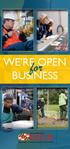WE RE OPEN. for BUSINESS