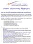Power of Attorney Packages