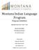 Montana Indian Language Program
