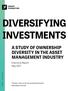 DIVERSIFYING INVESTMENTS