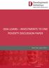 ODA LOANS INVESTMENTS TO END POVERTY DISCUSSION PAPER