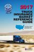 TRUCK INSURANCE MARKET REFERENCE GUIDE