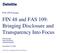 FIN 48 and FAS 109: Bringing Disclosure and Transparency Into Focus