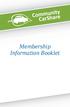 Membership Information Booklet