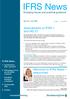IFRS News. Amendments to IFRS 1 and IAS 27. Welcome to IFRS News relaunched. Emerging issues and practical guidance* In this issue...