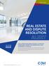 ALERT REAL ESTATE AND DISPUTE RESOLUTION ISSUE IN THIS 6 APRIL 2016