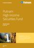 Putnam High Income Securities Fund