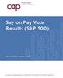 Say on Pay Vote Results (S&P 500) LAST UPDATED: October 19, 2017