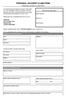 PERSONAL ACCIDENT CLAIM FORM