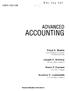 ACCOUNTING ADVANCED. Floyd A. Beams. Joseph H. Anthony. Robin P. Clement. Suzanne H. Lowensohn TENTH EDITION