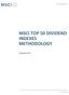 MSCI TOP 50 DIVIDEND INDEXES METHODOLOGY