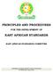 PRINCIPLES AND PROCEDURES EAST AFRICAN STANDARDS