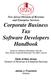 Corporate Business Tax Software Developers Handbook