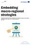 Embedding macro-regional strategies