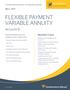 FLEXIBLE PAYMENT VARIABLE ANNUITY