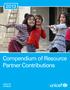 Compendium of Resource Partner Contributions