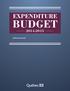 expenditure Budget