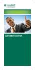 Customer Charter CUSTOMER CHARTER 1-16