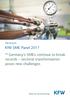 KfW Research. KfW SME Panel 2017 Germany s SMEs continue to break records sectoral transformation poses new challenges