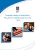 Financial Literacy in South Africa: Results of a national baseline survey 2012