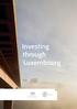 Investing through Luxembourg