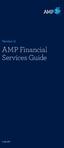 Version 11. AMP Financial Services Guide