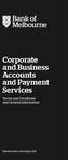 Corporate and Business Accounts and Payment Services