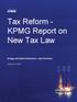 Tax Reform KPMG Report on. New Tax Law. Energy and Natural Resources - Key Provisions