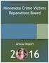 Minnesota Crime Victims Reparations Board. Annual Report