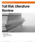 Tail Risk Literature Review