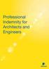 Professional Indemnity for Architects and Engineers