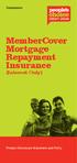 MemberCover Mortgage Repayment Insurance