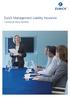 Zurich Management Liability Insurance. Commercial Policy Wording