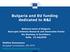 Bulgaria and EU funding dedicated to R&I