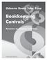 Osborne Books Tutor Zone. Bookkeeping Controls. Answers to chapter activities