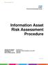 Information Asset Risk Assessment Procedure