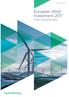 European Wind Investment European Wind Investment 2017 Project Finance and M&A