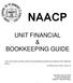 UNIT FINANCIAL & BOOKKEEPING GUIDE