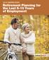 2015 ANSWER BOOK Retirement Planning for the Last 5-10 Years of Employment