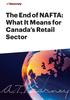 The End of NAFTA: What It Means for Canada s Retail Sector