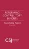 REFORMING CONTRIBUTORY BENEFITS. Roundtable Report